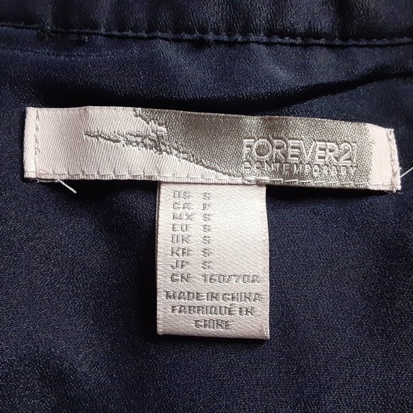 Forever 21 black floral maxi skirt  Ribbon Yoke Details - Picture 10 of 13